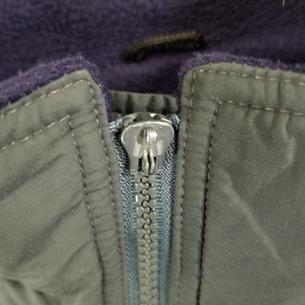 L.L. Bean Warm-up Jacket Mens Large Tall Gray Fleece Lined Made USA Distressed - Picture 9 of 15